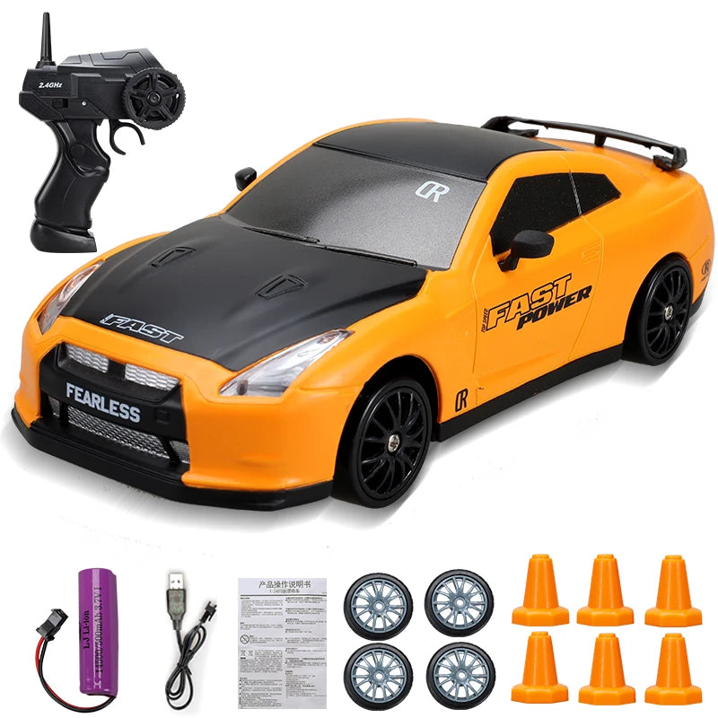 2.4GHz High-Speed 4WD Drift RC Car - AE86 Model GTR Remote Control Vehicle for Children, Ideal Christmas Gift