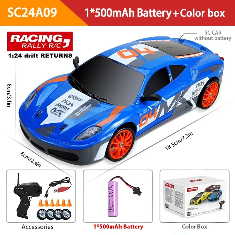 2.4GHz High-Speed 4WD Drift RC Car - AE86 Model GTR Remote Control Vehicle for Children, Ideal Christmas Gift