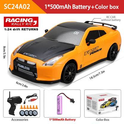 2.4GHz High-Speed 4WD Drift RC Car - AE86 Model GTR Remote Control Vehicle for Children, Ideal Christmas Gift