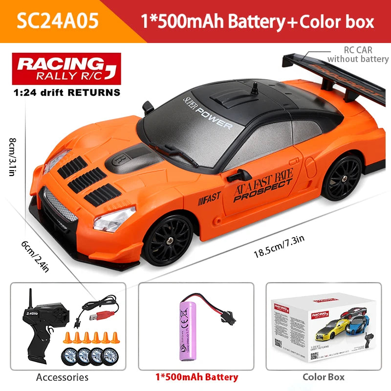 2.4GHz High-Speed 4WD Drift RC Car - AE86 Model GTR Remote Control Vehicle for Children, Ideal Christmas Gift