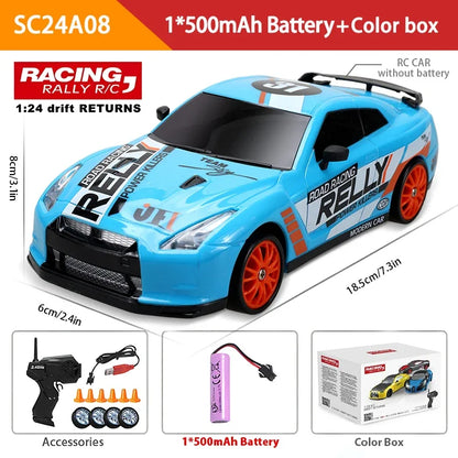 2.4GHz High-Speed 4WD Drift RC Car - AE86 Model GTR Remote Control Vehicle for Children, Ideal Christmas Gift